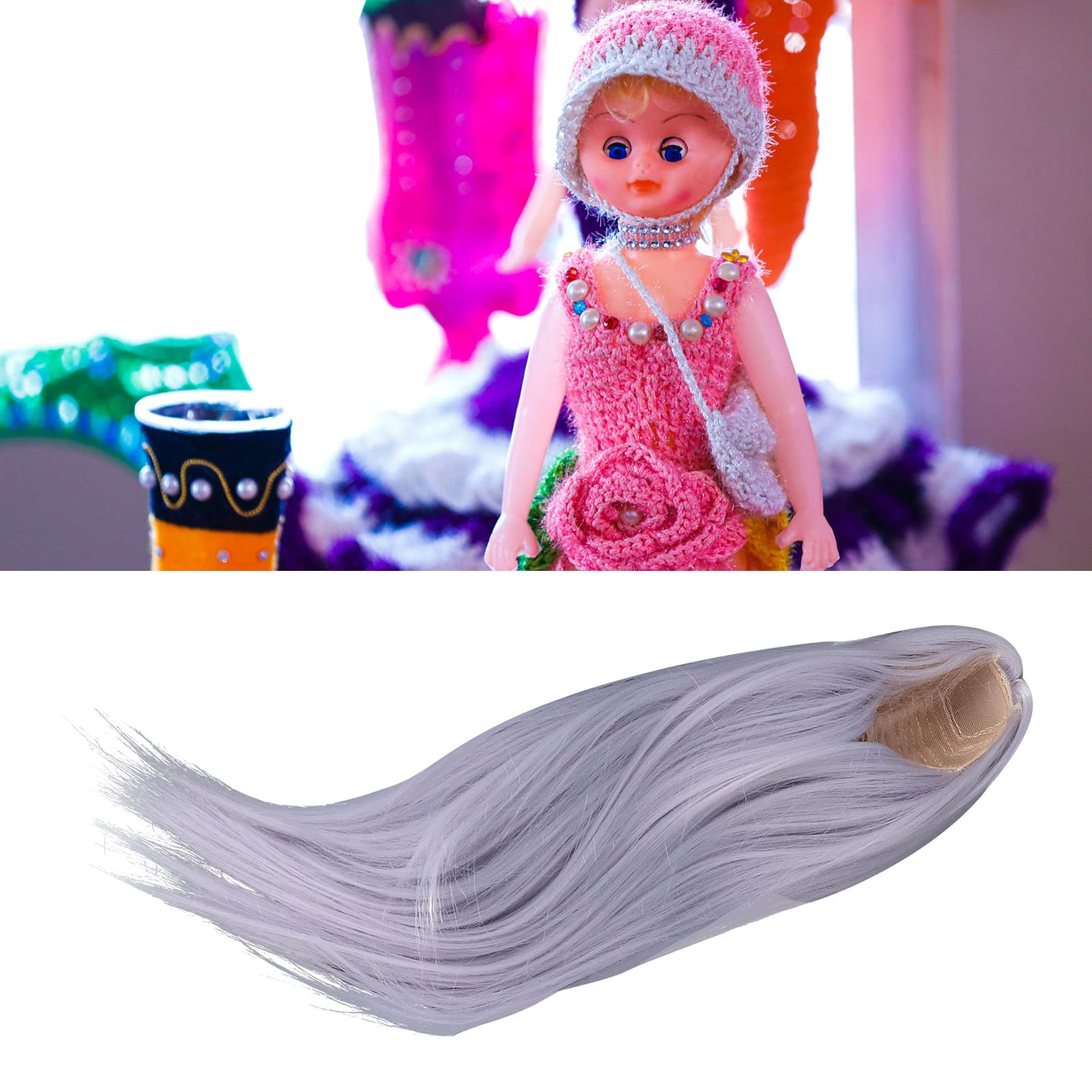 Amazon.co.jp: ドールウィッグ センター分け ドールヘア 人形用 耐熱